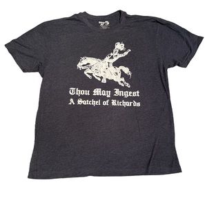 American AF heather blue funny shirt NWOT